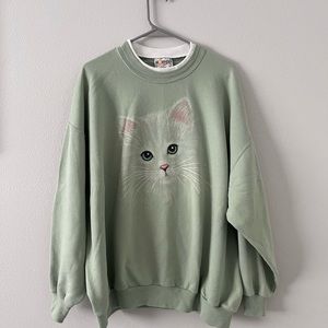 Vintage cat sweater